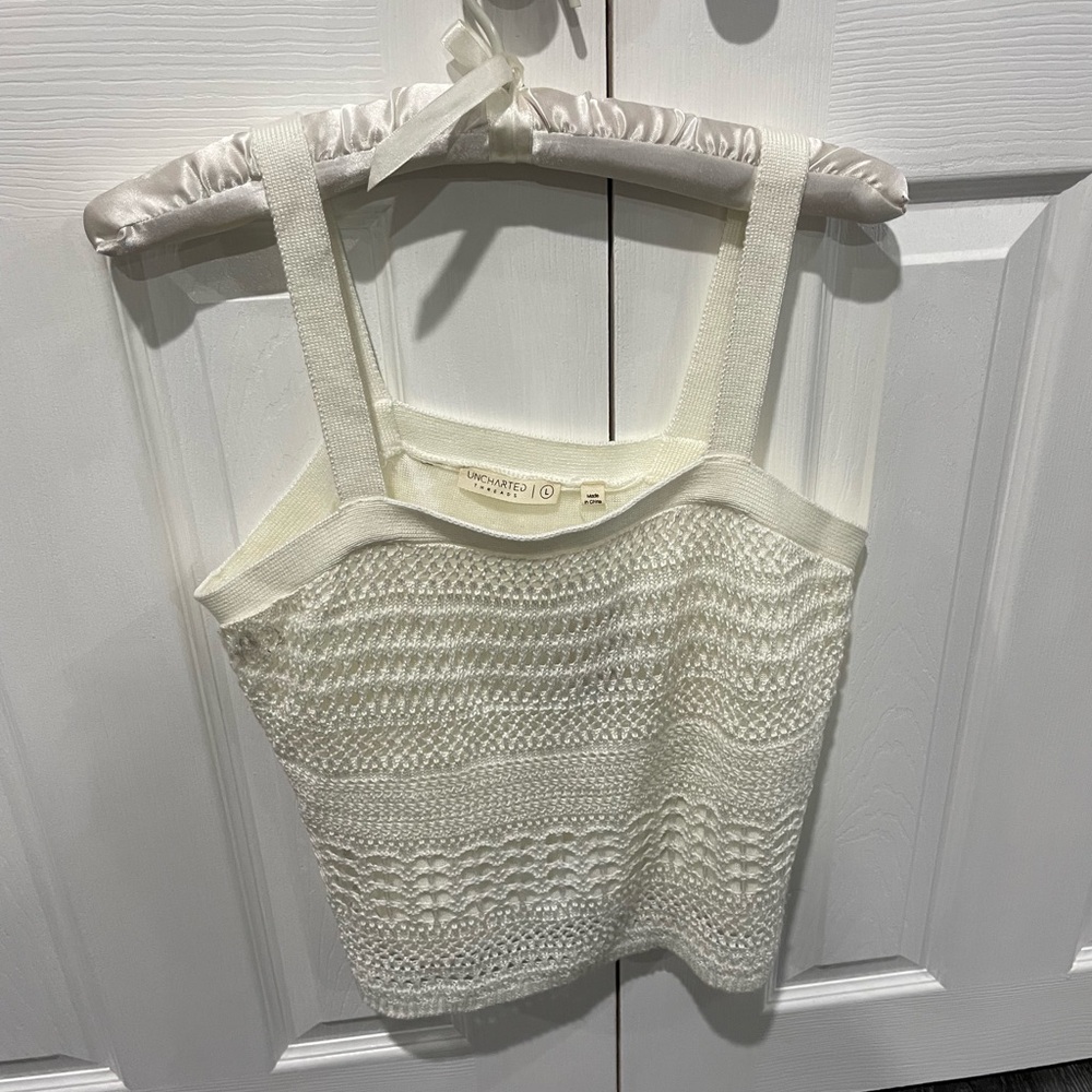 Chic Cream Knit Camisole